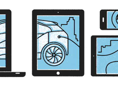 ALL OF THE GADGETS bmw car gadgets illustration ipad