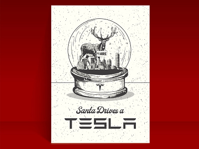 Holiday cards! christmas design forhire giftcard holidaycards illustration illustrator oklahoma oklahoma city print santa tesla vector