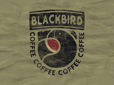 BlackBird Coffee branding design designer illustrator logo vector
