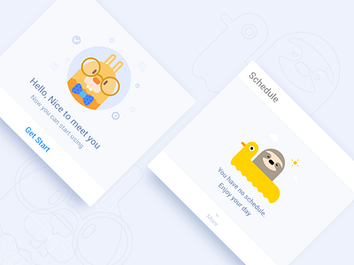 UI Kit | Welcome screen and empty state illustrations card empty empty state get start grid illustration light style ui ui kit welcome