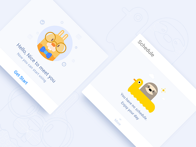 UI Kit | Welcome screen and empty state illustrations