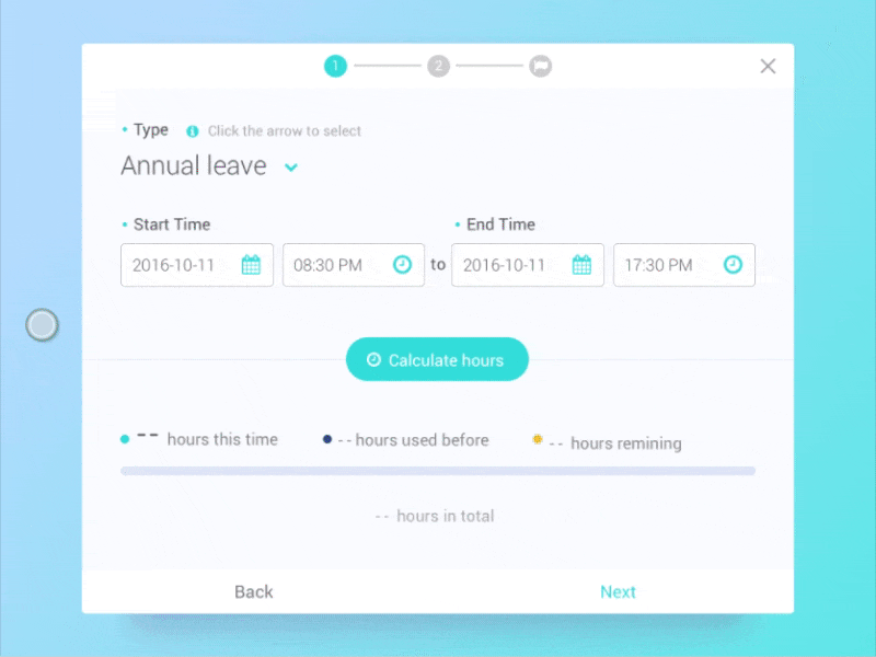 UI Kit | Leave application usage