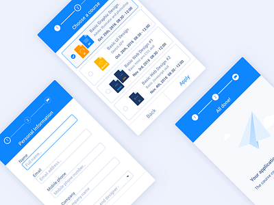 UI Kit | Steps application check box file flow form icon illustration input step type