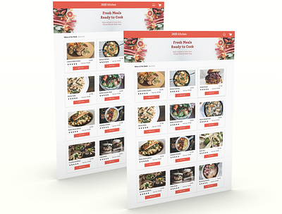 Jass Kitchen cooking delivery app food app healthy meal planner responsive website ux design