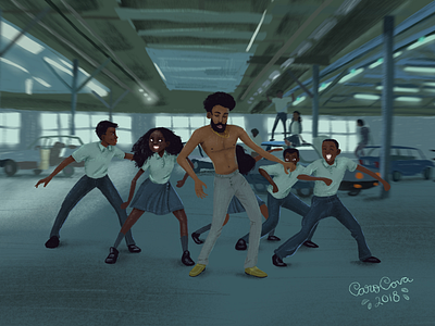 This is America digital ilustration sketch