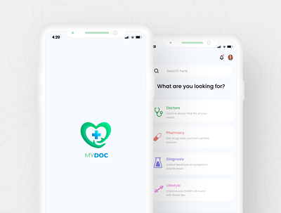 MyDoc app design presently ui