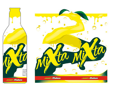Mixta de Mahou branding design illustration logo typography