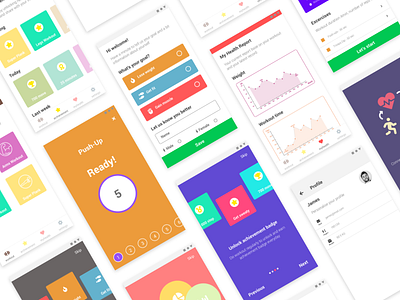 Workout app design