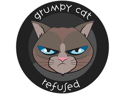 Grumpy Cat Seal design grumpycat illustration seal vector