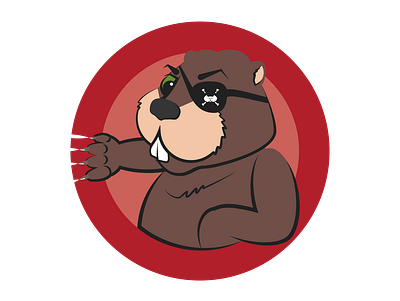 Captain Beaver beaver illustration seal vector