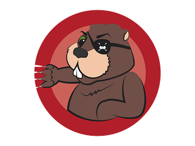 Captain Beaver beaver illustration seal vector