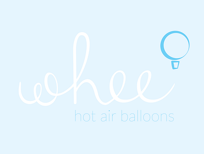 Whee - Hot Air Balloons branding challenge design illustration logo vector