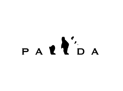 Panda logo branding challenge design illustration logo vector
