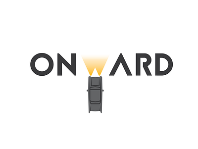 Onward logo branding car challenge dealer design future illustration logo vector