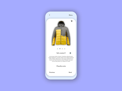 UI Jacket app dailyui design ui ux