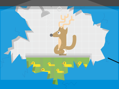 Showering Reindeer