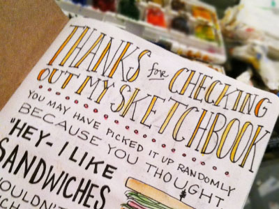 Sketchbook ink nh project sandwich sketchbook watercolor