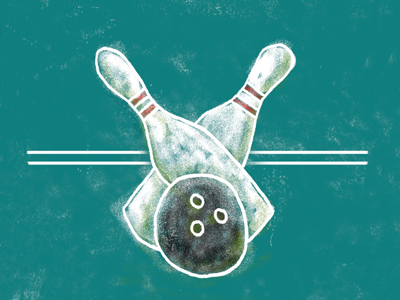 Bowling bowling illustration pins
