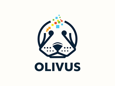 Identity Design - OLIVUS all of us digital dog identity design logo olivus vector