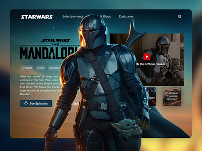 STAR WARS Website Landing Page - Redesign Concept