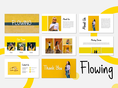 Flowing Presentation branding creative design fashion presentation presentation design presentation layout presentation template presentations woman