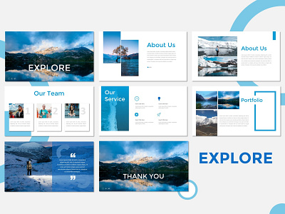 Explore Presentation branding creative design presentation presentation design presentation layout presentation template presentations traveling