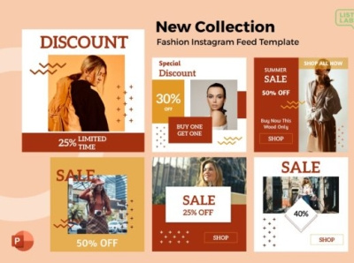 Instagram Feed Template - Fashion art design graphic design instagram feed instagram post social media template instagram