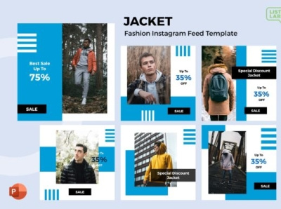 Instagram Feed Template - Jacket art design graphic design instagram feed instagram post social media template instagram