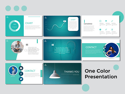 One Color Presentation branding design presentation presentation design presentation layout presentation template presentations