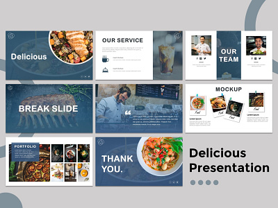 Delicious Presentation branding design food presentation presentation design presentation layout presentation template presentations restaurant