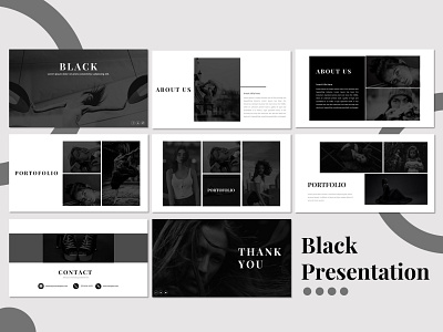 Black Presentation branding design fashion presentation presentation design presentation layout presentation template presentations