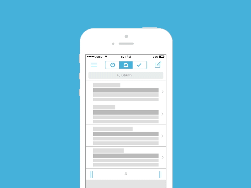 Mailbox animated animation ae app mailbox ui gif