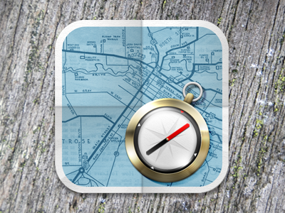Map Compass 4 apple compass hd icon ios map mobile phone photoshop retina