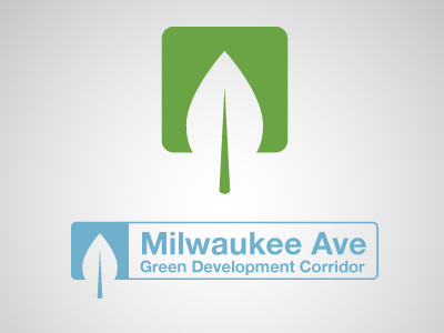 Milwaukee Ave Green Dev Corridor Logo v2 eagle green logo