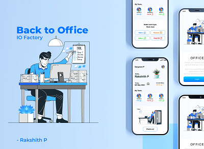 Back to Office UI design branding graphic design ui
