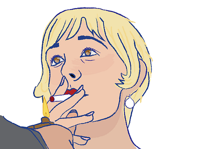 Daisy Buchanan The Great Gatsby cigarette cinema illustration woman