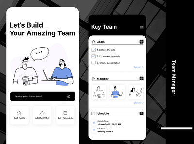 Team Manager - Mobile Apps indonesia designer manage mobile mobile ui project team teamwork ui