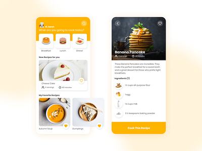 Cooking Recipes - Mobile Apps 2020 cooking cooking apps design food food and drink food recipes indonesia designer mobile apps mobile apps design mobile ui