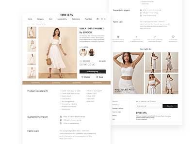 Timeless is the new trend ecommerce fashion indonesia online shop online store ui webdesign