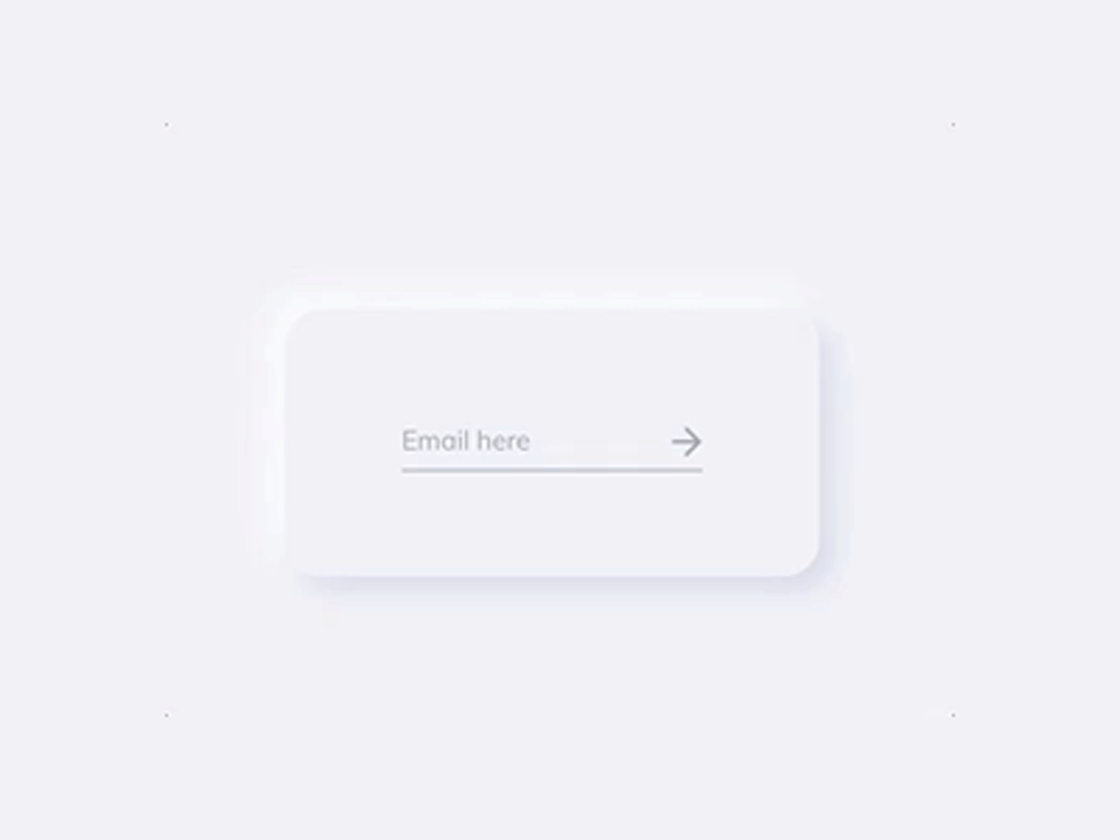 Neumorphism UI // Email Field by Cosimo Scarpa on Dribbble