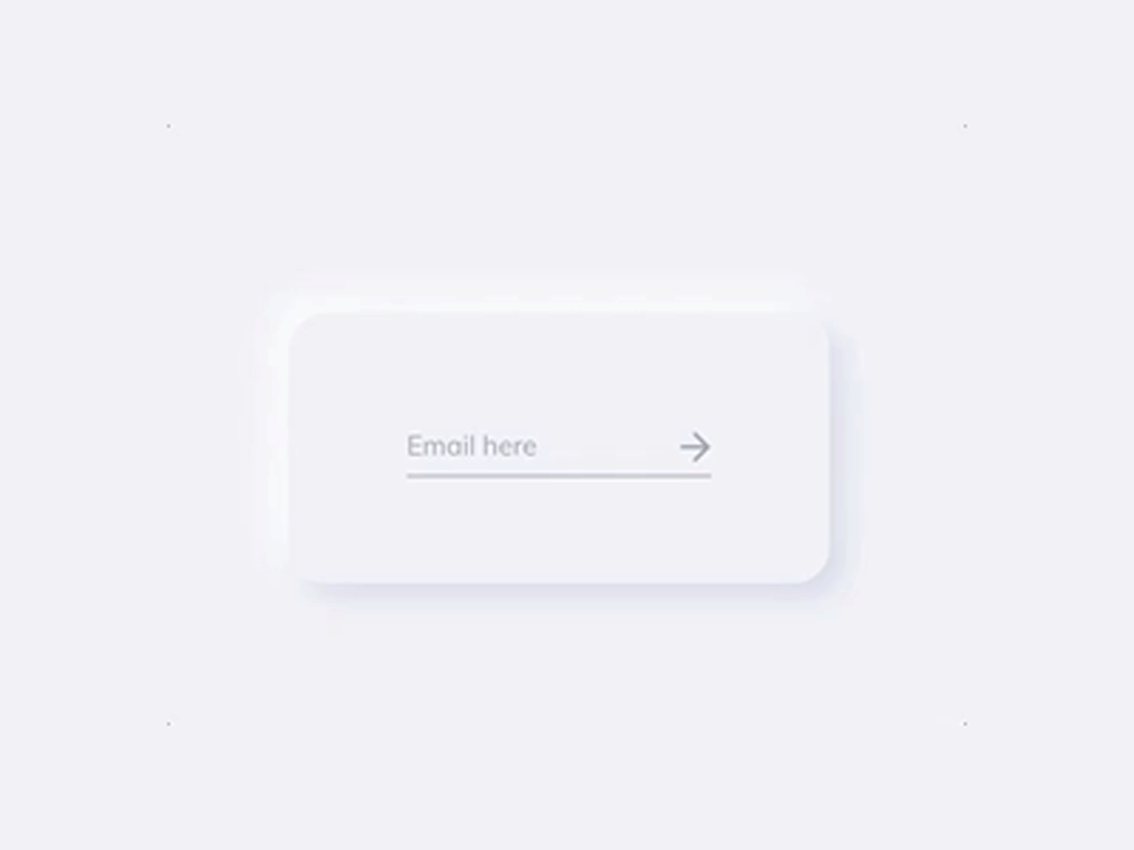 Neumorphism UI // Email Field accessibility animation concept css email field interaction minimal prototype soft ui ui