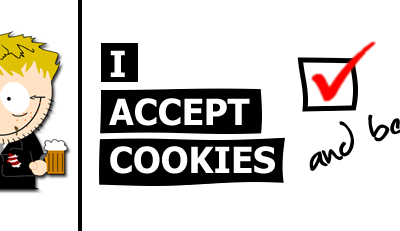 old mock up for my old blog I Accept Cookies accept beer cookies