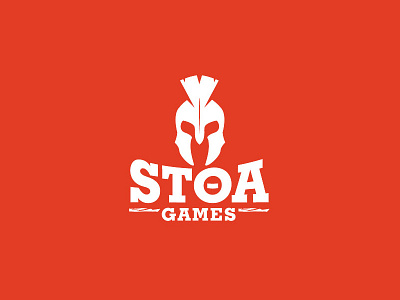 STOA Games branding ci design kmita logo logotype oragne project red white