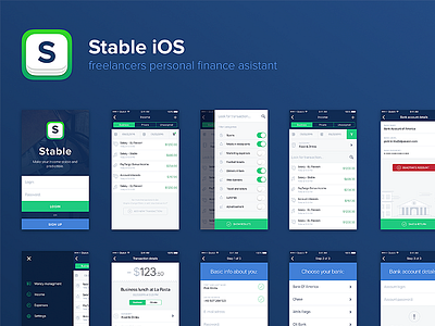 Stable iOS overview account android app apple application dashboard details finance ios iphone mobile sketch