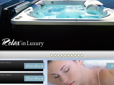 Radfactory - Hot Tub Retailer branding website design