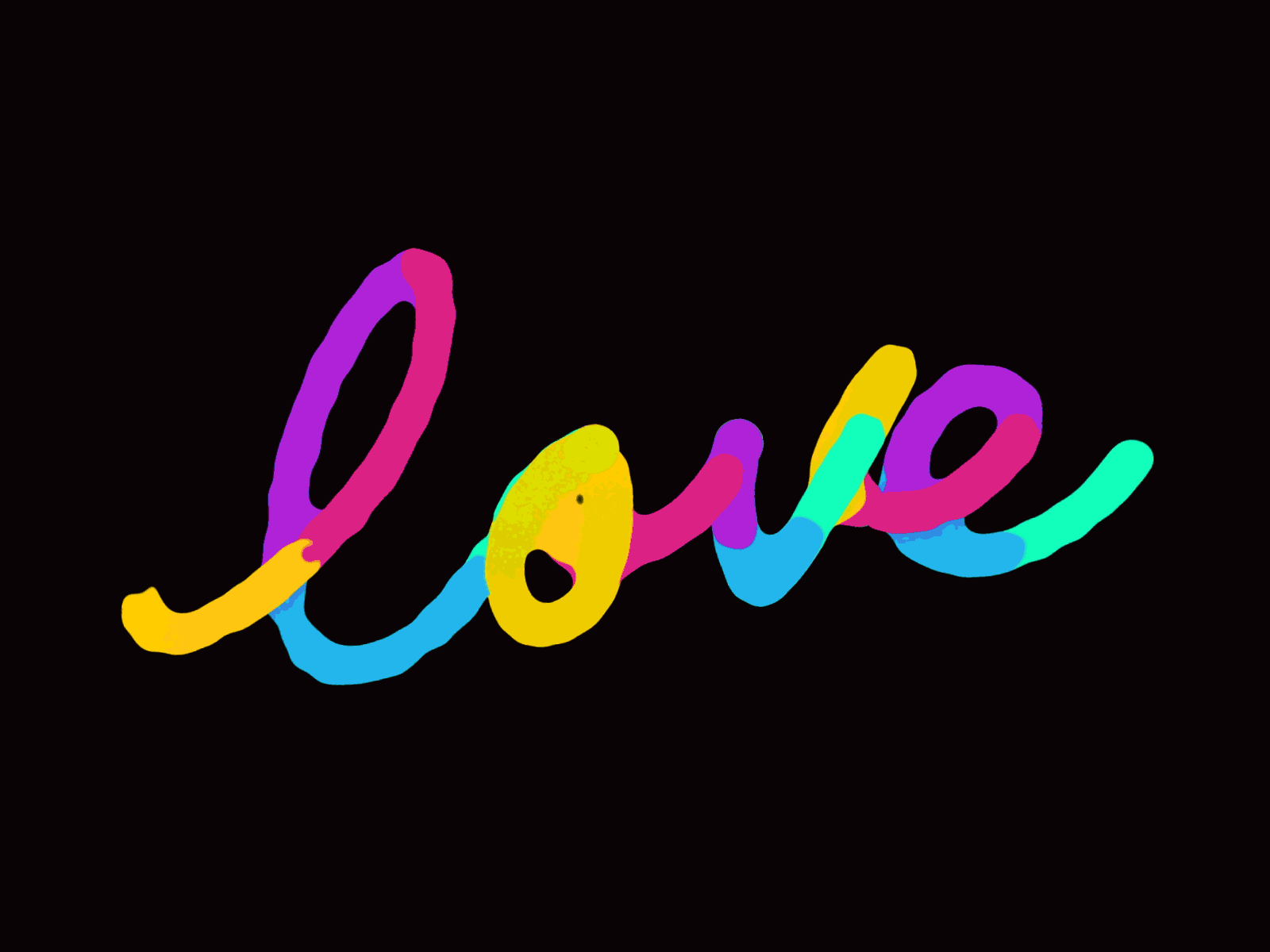 Love is Love. after effects animated gif bright colorful colors dribbble hand lettering liquid love lovers motion motion graphics paint rainbow romance social media valentines weekly warm-up