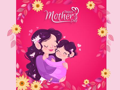 Mother's Day illustration illustrator mothers day potrait