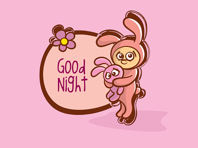 Good night illustration illustrator stickers