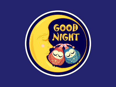 Good Night Stciker creative design design illustration illustrator stickers