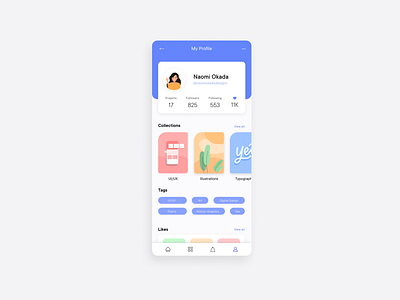 Daily UI :006 Design a user profile